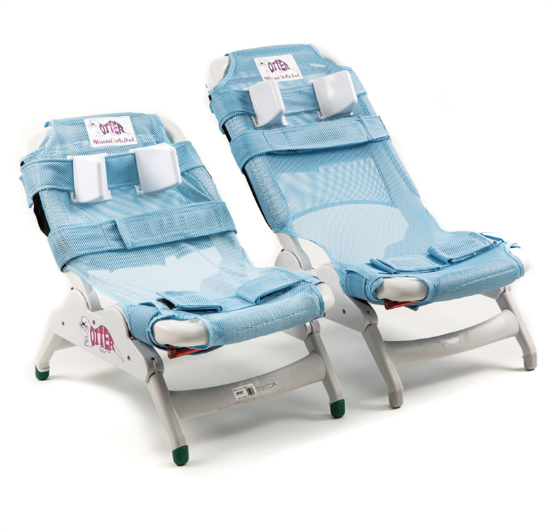 Otter Pediatric Bathing System in Soft Bubble Blue Fabric