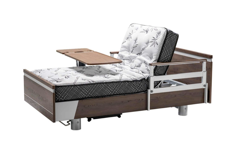 Aura Bed with Overbed Table and Dream Mattress