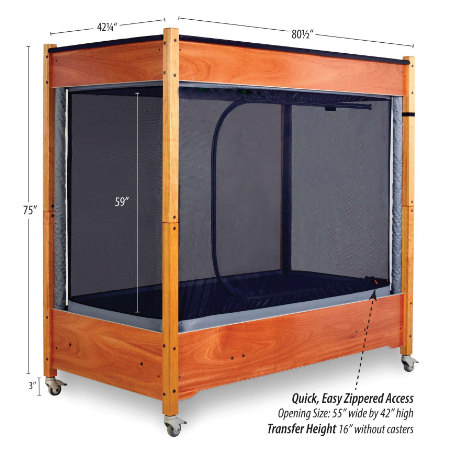 InSight by SleepSafe Beds in Cherry finish. |See-through SuperScreen 360 degree surround and top on the InSight.|InSight by SleepSafe Beds in Alder finish.|Padding color options for the InSight by SleepSafe.|Natural wood veneer finish options for the InSight by SleepSafe.