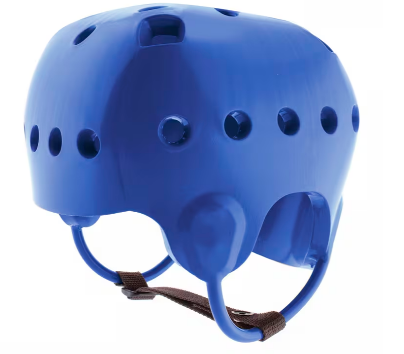 Danmar Soft Shell Helmet for infants to adults to protect the head. Many options create a fit for each unique person.