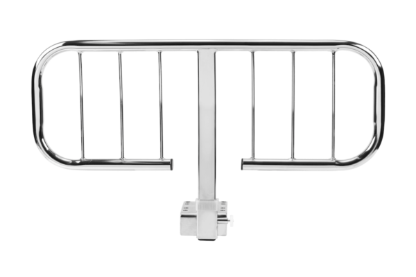 Half rails are optional and come in a beautiful chrome finish
