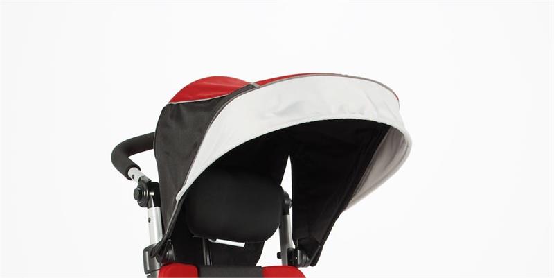 Sunshade comes standard with the Reach