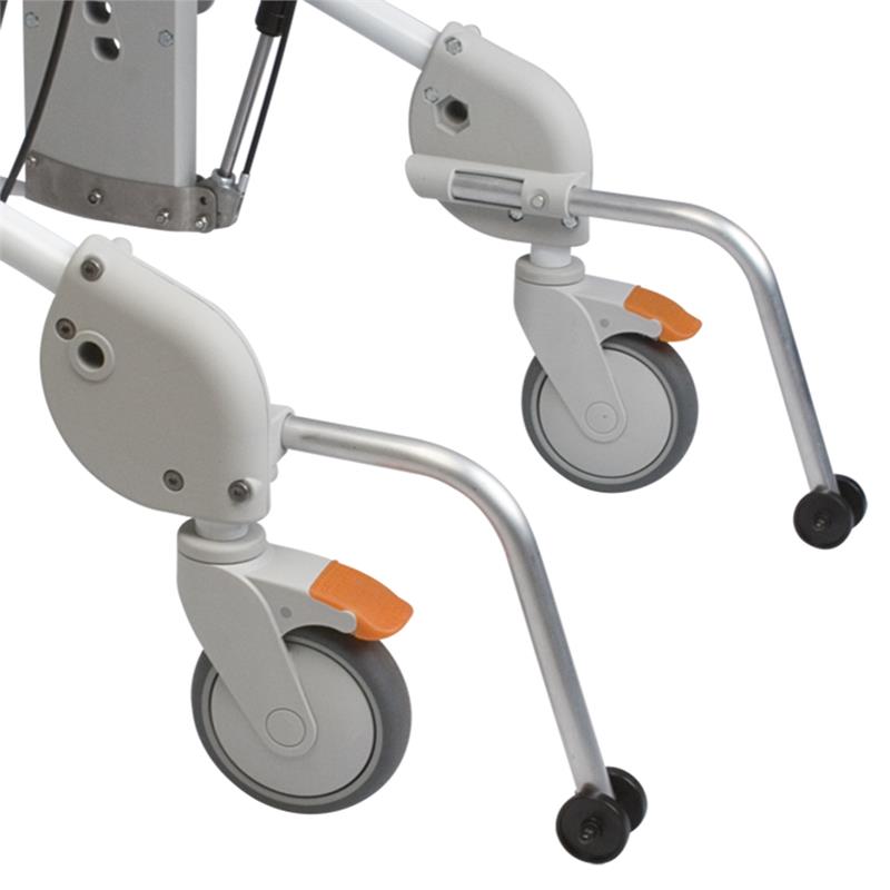 Optional Anti tippers come in a pair and help seat from falling backward