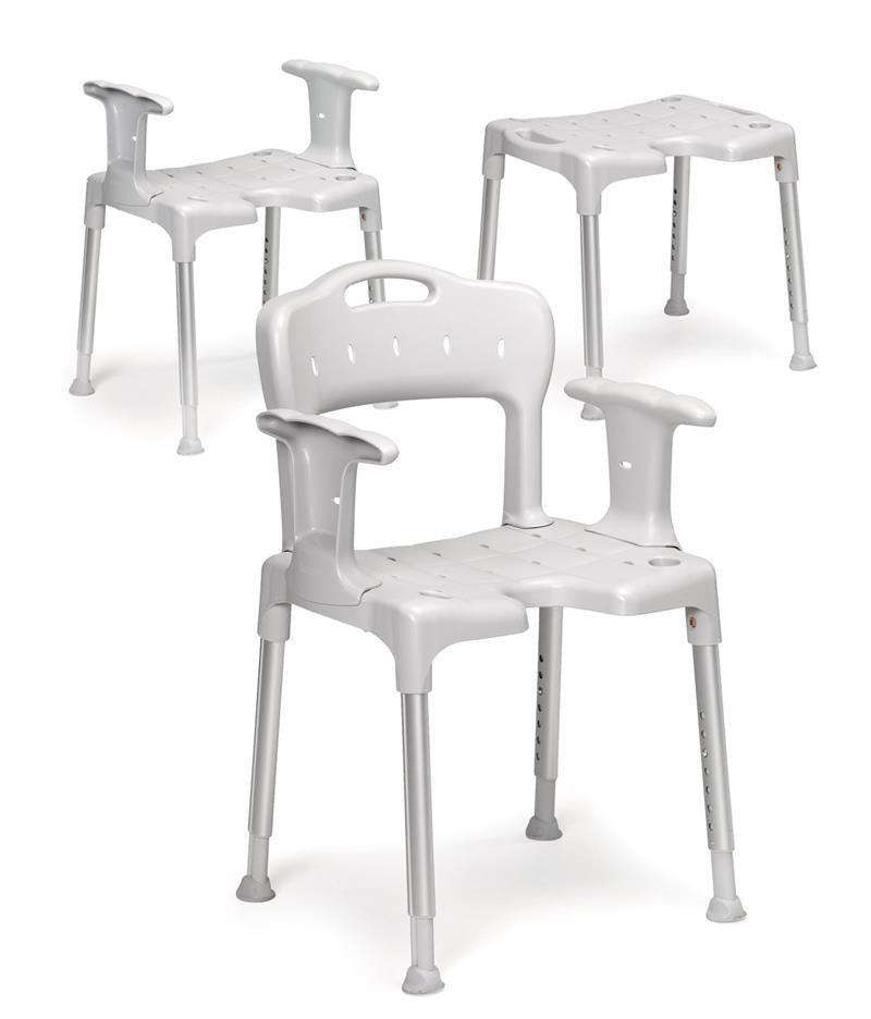 Etac Swift Stool to Chair Variations|Etac Swift with seat pads|Etac Swift Firm Grip sides|Etac Swift Ferrules