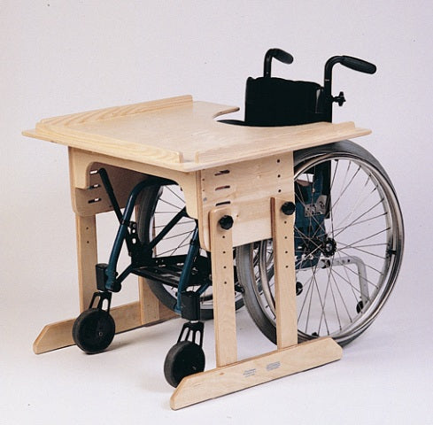 Tray Easel by TherAdapt With Wheelchair