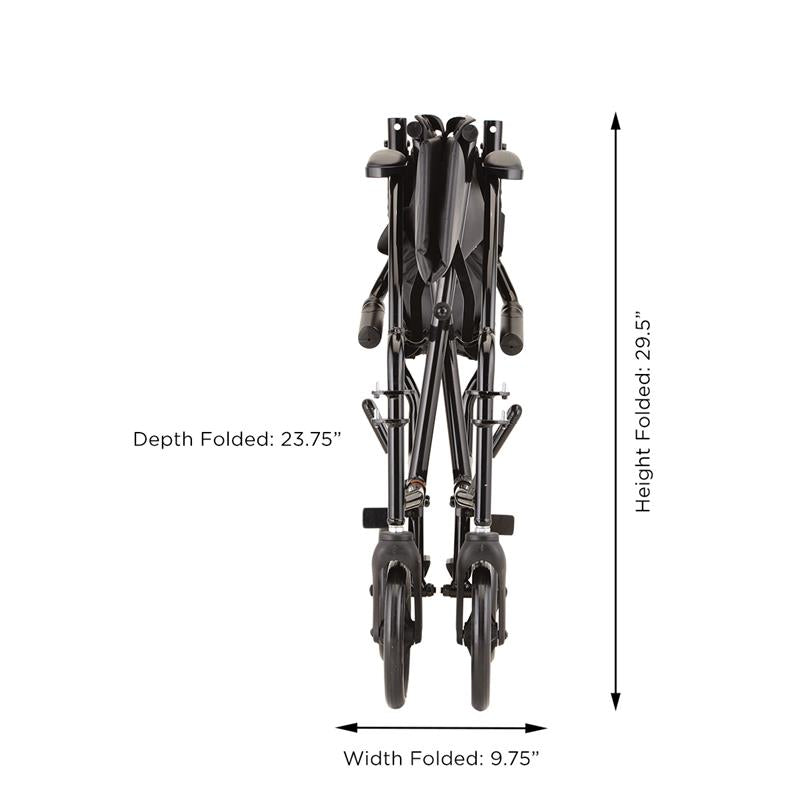 Nova Ultra Lightweight Transport Chair in Black|Nova Ultra Lightweight Transport Chair in Blue|Nova Ultra Lightweight Transport Chair in Red|Nova Ultra Lightweight Transport Chair Measurements|Nova Ultra Lightweight Transport Chair Folded Measurements