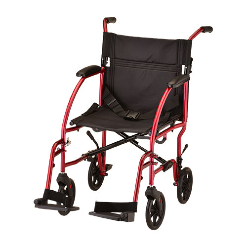 Nova Ultra Lightweight Transport Chair in Black|Nova Ultra Lightweight Transport Chair in Blue|Nova Ultra Lightweight Transport Chair in Red|Nova Ultra Lightweight Transport Chair Measurements|Nova Ultra Lightweight Transport Chair Folded Measurements