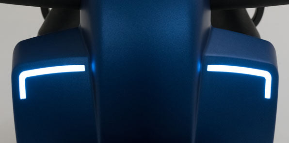Frosted LED headlights create lowlight path lights