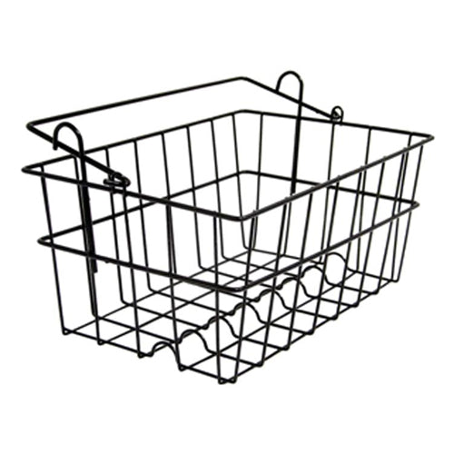 Storage basket (optional) is roomy and uses hooks to connect to walker