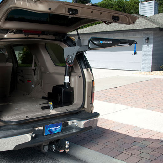 Harmar 3-Axis Inside Lift fits in trunks, passenger or drivers side of cars