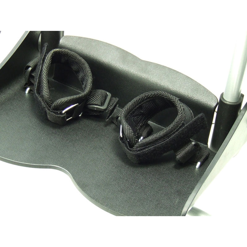 Optional Ankle Cuffs are adjustable with a velcro strap