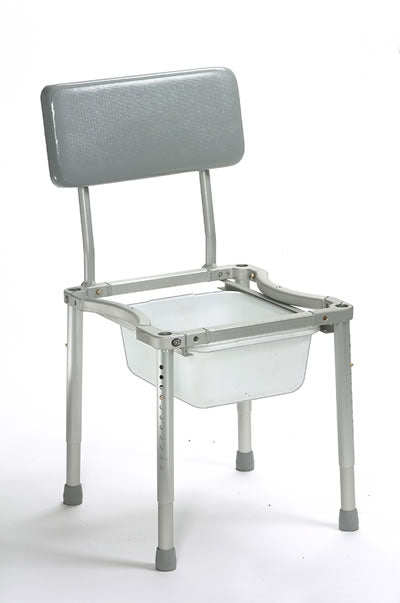 Optional Commode Pan makes the seat perfect for bedside toileting