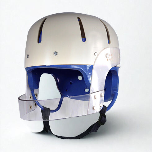Danmar Hard Shell Helmet with Face Bar, Lexan polycarbonate 2 wide face bar that helps in reducing the risk of injury to