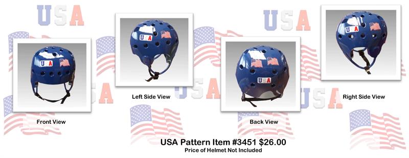 Show patriotism with optional USA and Flag decals