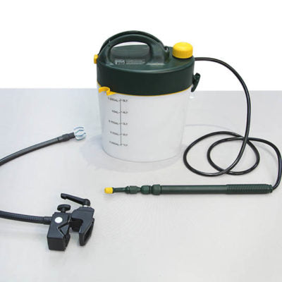How to use the Adapted Garden Spray|Adapted Garden Spray with gooseneck spray wand and 1 gallon tank|Add switch or easily operate the Garden Sprayer|Optional Switch to use with Adapted Garden Spray