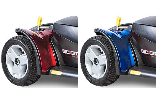 Interchangeable Red and Blue color shrouds