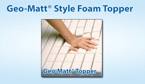 Span-America Geo-Mattress Bariatric Atlas|Atlas Heel Slope to protect the vulnerable heel from pressure|Span-America Ring of Air to remove heat and moisture to protect skin|Geo-Matt Foam Topper|Span-America Multi-tiered Core with Ring-of -Air to wick away moisture and heat