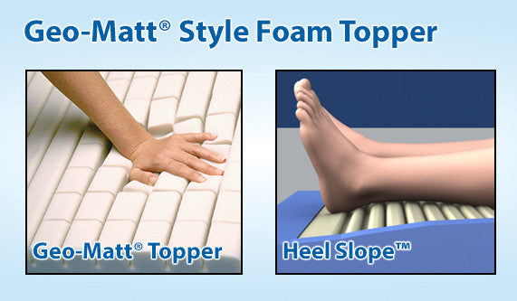 Geo Topper and heel slope for CFT bariatric