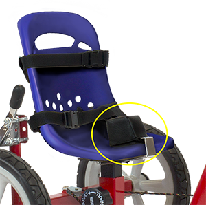 2" Separator Cube on Blue Bucket Seat