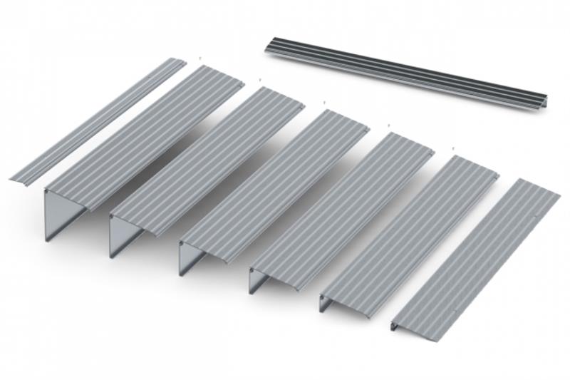 Transitions Modular Entry Ramp|Transitions Modular Entry Ramp Segmented|Modular Entry Ramp Various Sizes|Modular Entry Ramp Entrance|Modular Entry Ramp Entrance Profile|Modular Entry Ramp Entrance Closeup