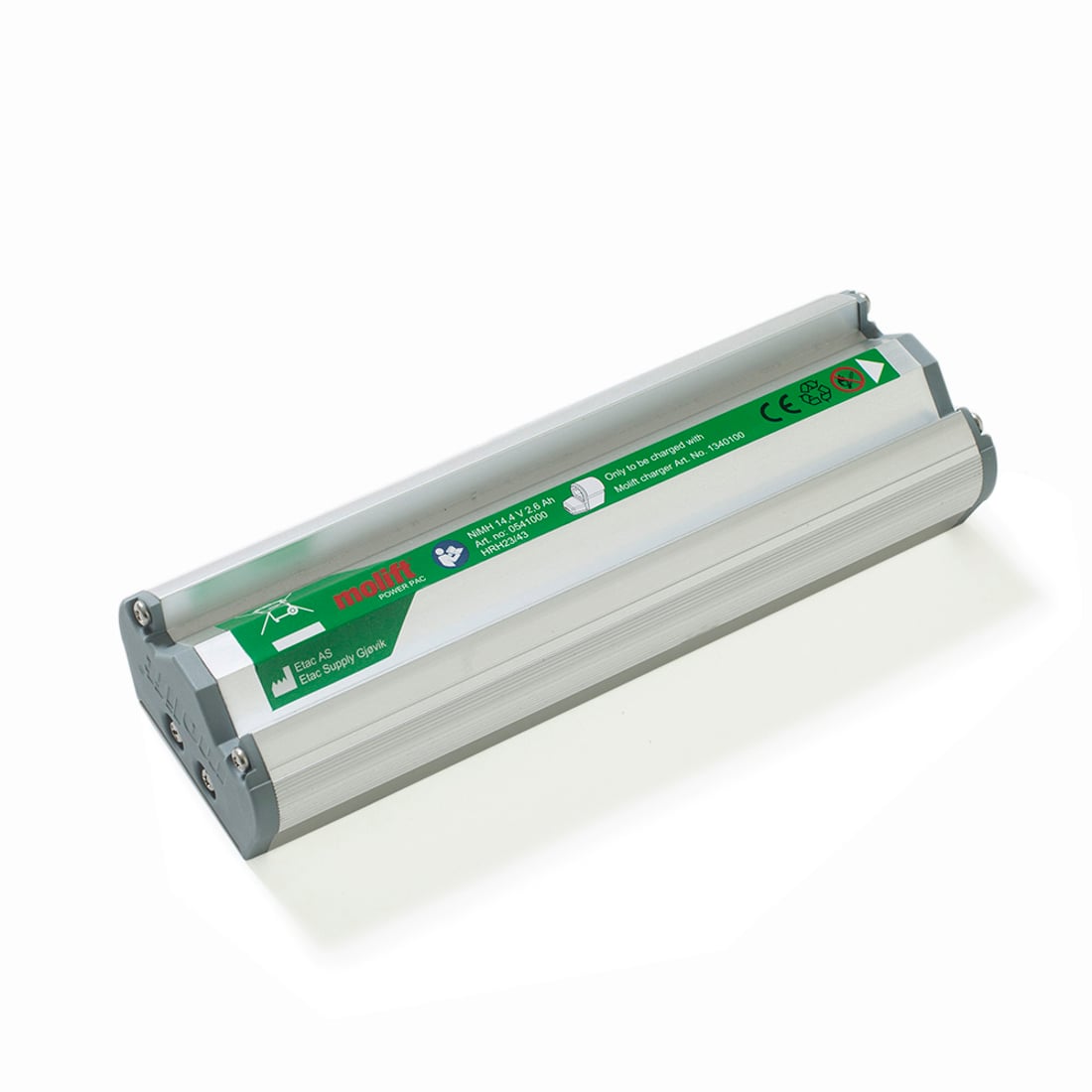 Replacement Battery for Molift Mobile Lifts - 0541000|Molift battery charger and battery for all Molift portable lifts.