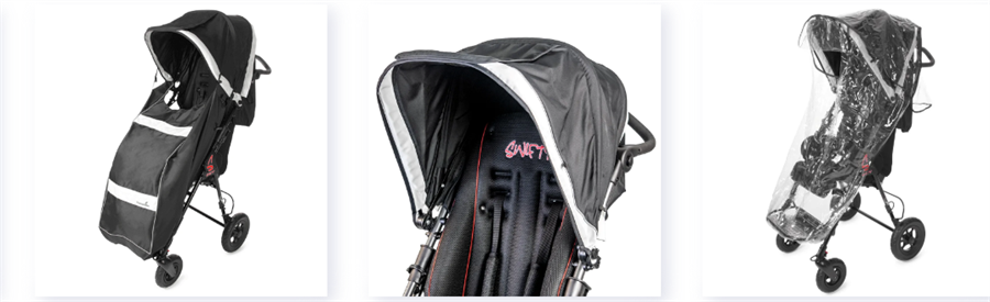 Options: Sun & rain canopy & lower windbreaker- canopy only - Clear Rain shield for canopy