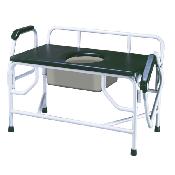 Bariatric Drop Arm Bedside Commode Seat 1000 Pounds By Drive Medical