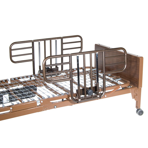 Delta Ultra Light Full Electric Bed with Half Rails By Drive Medical