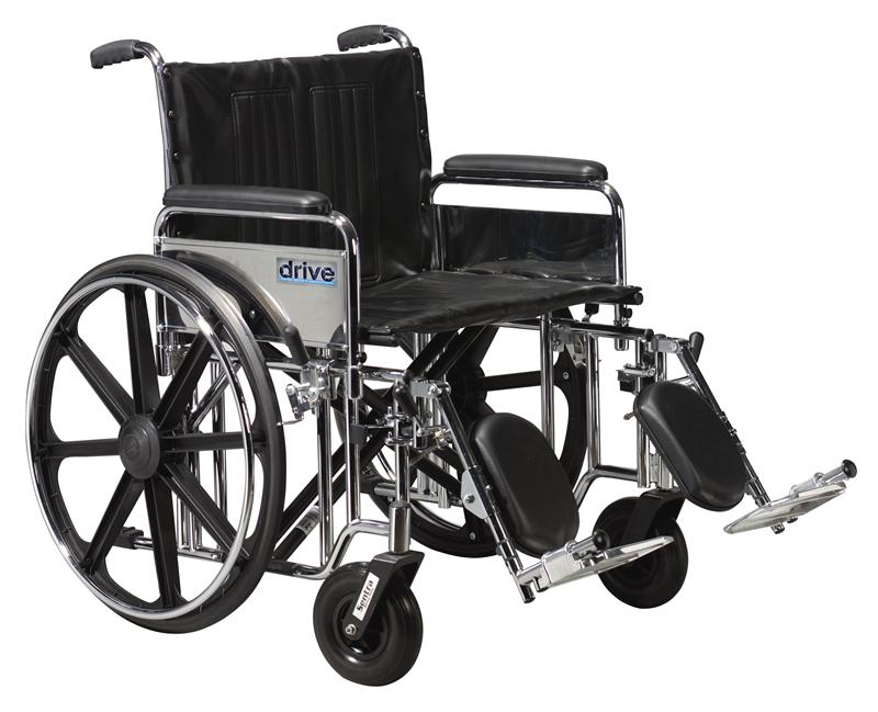 Sentra Extra Heavy Duty Wheelchair Elevating Leg Reststd24dfaelr