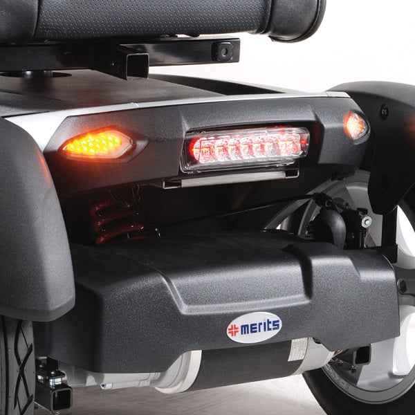 Merits Silverado Extreme 4-Wheel Electric Scooter|Merits Silverado Extreme tail light|Optional Cane Holder|Optional Canopy without foldable basket|Optional Oxygen Tank Holder|Optional Walker Holder|Optional Medium Scooter Cover|Optional Foldable Rear Basket|Optional Rear Folding Basket