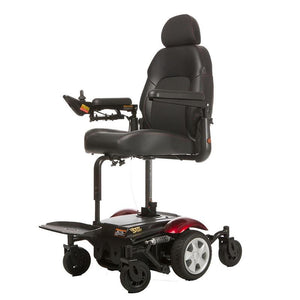Vision Sport Power Wheelchair in red with seat lift
