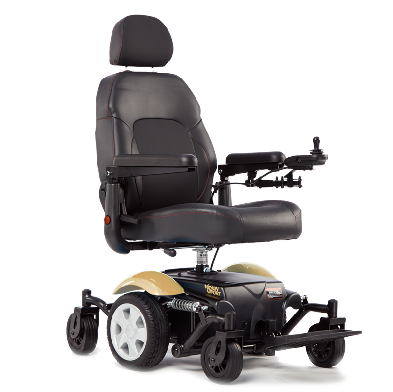 Vision Sport Power Wheelchair in gold