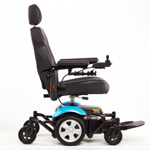 Vision Sport Power Wheelchair in light blue
