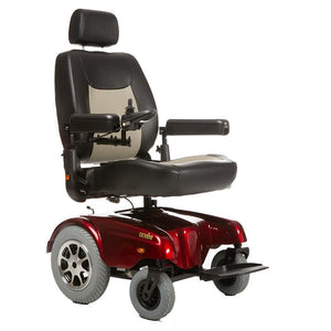 Gemini Heavy Duty Power Wheelchair by Merits in Red