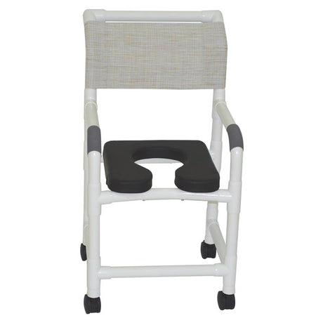 Shower Chair with 18 Inch Soft Elongated Deluxe Seat