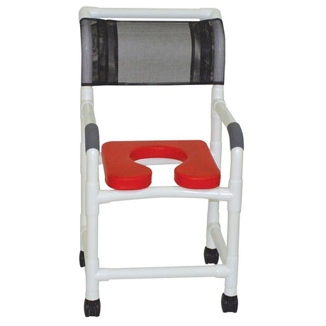 Shower Chair with 18 Inch Soft Elongated Deluxe Seat