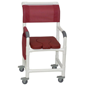 Burgundy seat with cover inserted and Maroon backrest