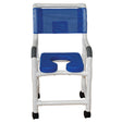 Shower Chair with Blue 18 Soft Elongated Deluxe Seat