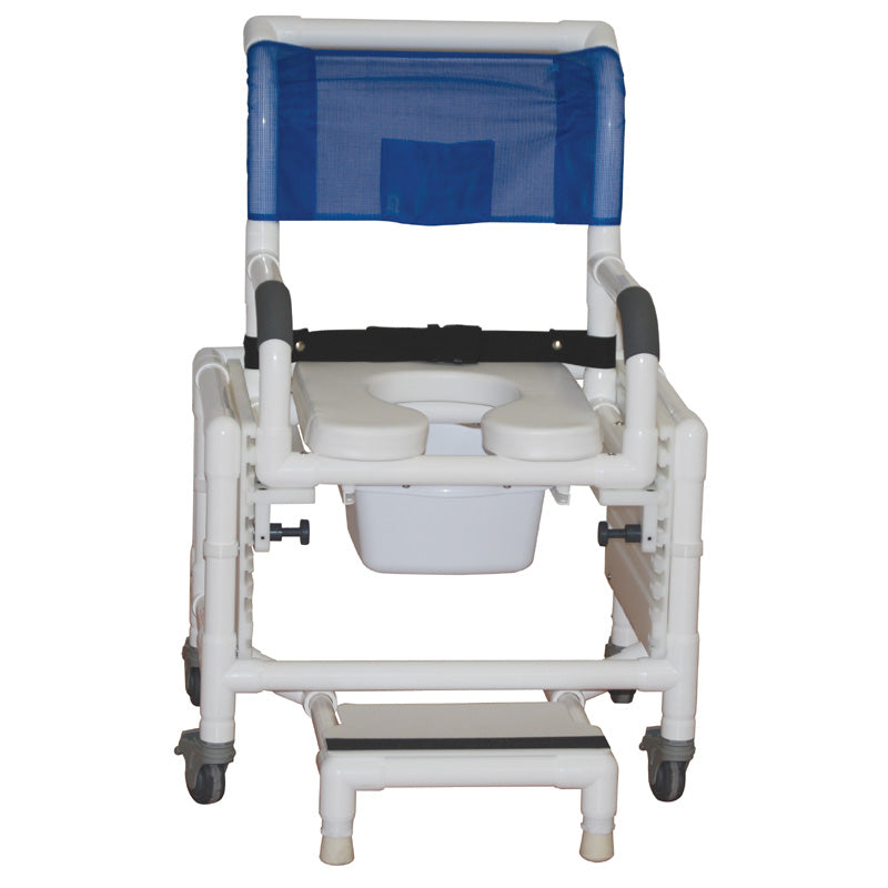 MJM Rio Shower and Commode Chair|Color selections available in mesh or tear-resistant vinyl