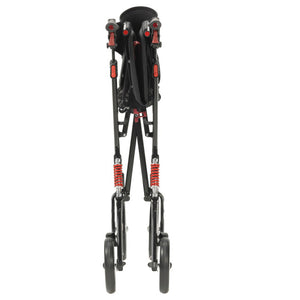 Nitro Heavy Duty Rollator by Drive Medical|Hand brakes are easy to use and easy to access|Large casters with a modern, sleek design|Under seat locking mechanism|Folds compactly for ease of storage and travel