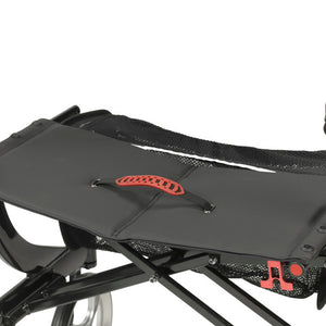 Nitro Heavy Duty Rollator by Drive Medical|Hand brakes are easy to use and easy to access|Large casters with a modern, sleek design|Under seat locking mechanism|Folds compactly for ease of storage and travel
