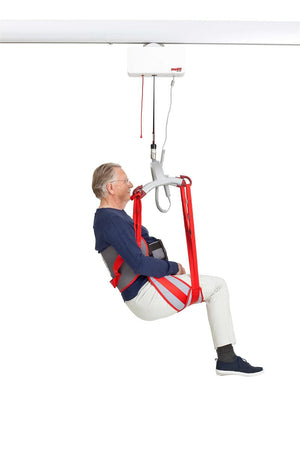 RgoSling Padded Toilet Lowback by Molift - Free Shipping!|Back view of the Molift RgoSling Low Back Padded Toileting Sling|Positioning pockets on legs and back allows for proper positioning