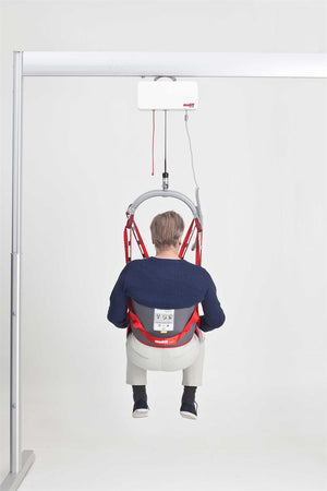 RgoSling Padded Toilet Lowback by Molift - Free Shipping!|Back view of the Molift RgoSling Low Back Padded Toileting Sling|Positioning pockets on legs and back allows for proper positioning