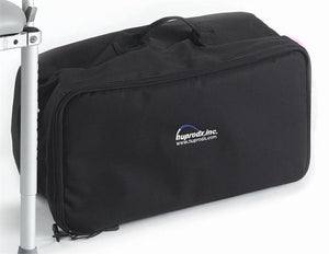 Folding Rolling Shower Chairand Commode by Nuprodx|8" Wide Commode Opening 4" Slot|Optional Swing-Away Arms|2 Part Solid Cushion|Carrying Case with Casters|18"x10"x10" Standard Carrying Case|Optional B Drop Rail|Commode Pan is an optional accessory|Commode Pan Lowering Brackets|Calf Panel|Nuprodx Laterals|Nuprodx Hip Guides|BodyPoint Hip Belt
