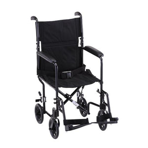 Nova 19" Standard Transport Chair in Black|Nova 19" Standard Transport Chair in Red|Nova 19" Standard Transport Chair in Blue|Nova 19" Standard Transport Chair in Plaid|Nova 19" With Detachable Arms Transport Chair in Red|Nova 19" With Detachable Arms Transport Chair in Blue