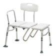 Splash Defense Transfer Bench by Drive Medical|Back view of the Splash Defense Transfer Bench by Drive Medical|Bottom view of the Splash Defense Transfer Bench by Drive Medical|Splash Defense Transfer Bench by Drive Medical is reversible