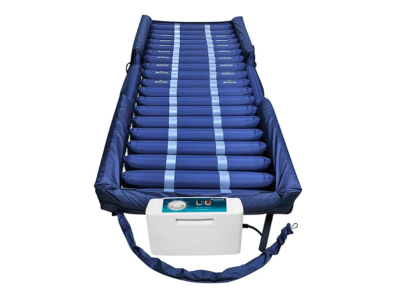 Protekt Aire 3600AB Mattress with Raised Side Air Bolsters by Proactive Medical|Protekt Aire 3000 Pump by Proactive Medical provides manual dial air flow