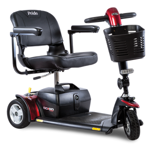 Go-Go Sport 3-Wheel by Pride Mobility with Red Shroud