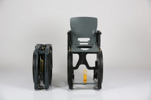 WheelAble Shower and Commode Chair by Seatara - Compact Design