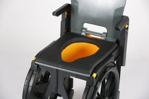WheelAble Shower and Commode Chair by Seatara - Optional Commode Pail